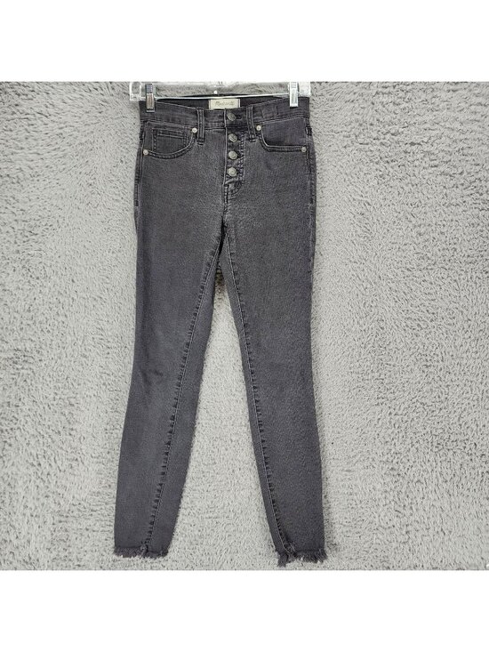 Madewell Denim - Madewell Jeans Womens 24 Black Denim Button Fly Skinny